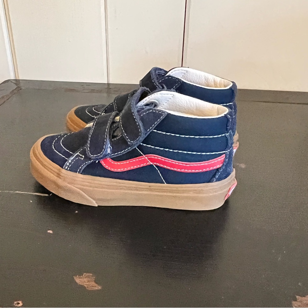 Vans Kids S8-Mid Reissue V. Blue/Red Size 11